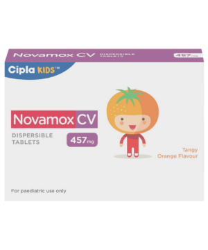 Novamox CV 457mg Tablet DT Tangy Orange
