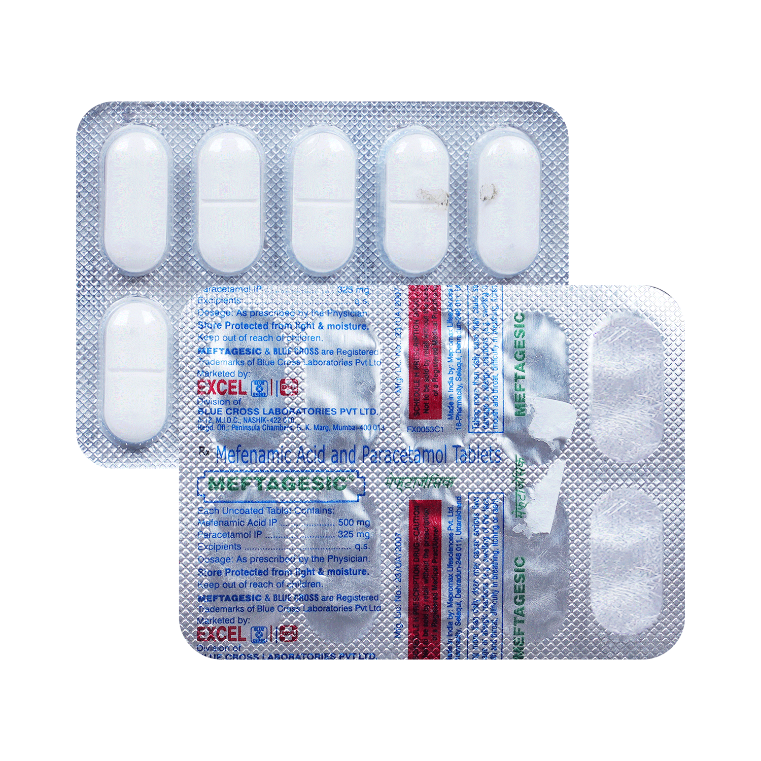 Meftagesic 500mg/325mg Tablet