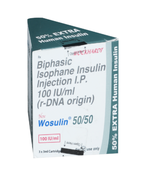 New Wosulin 50/50 100IU/ml Injection 3ml