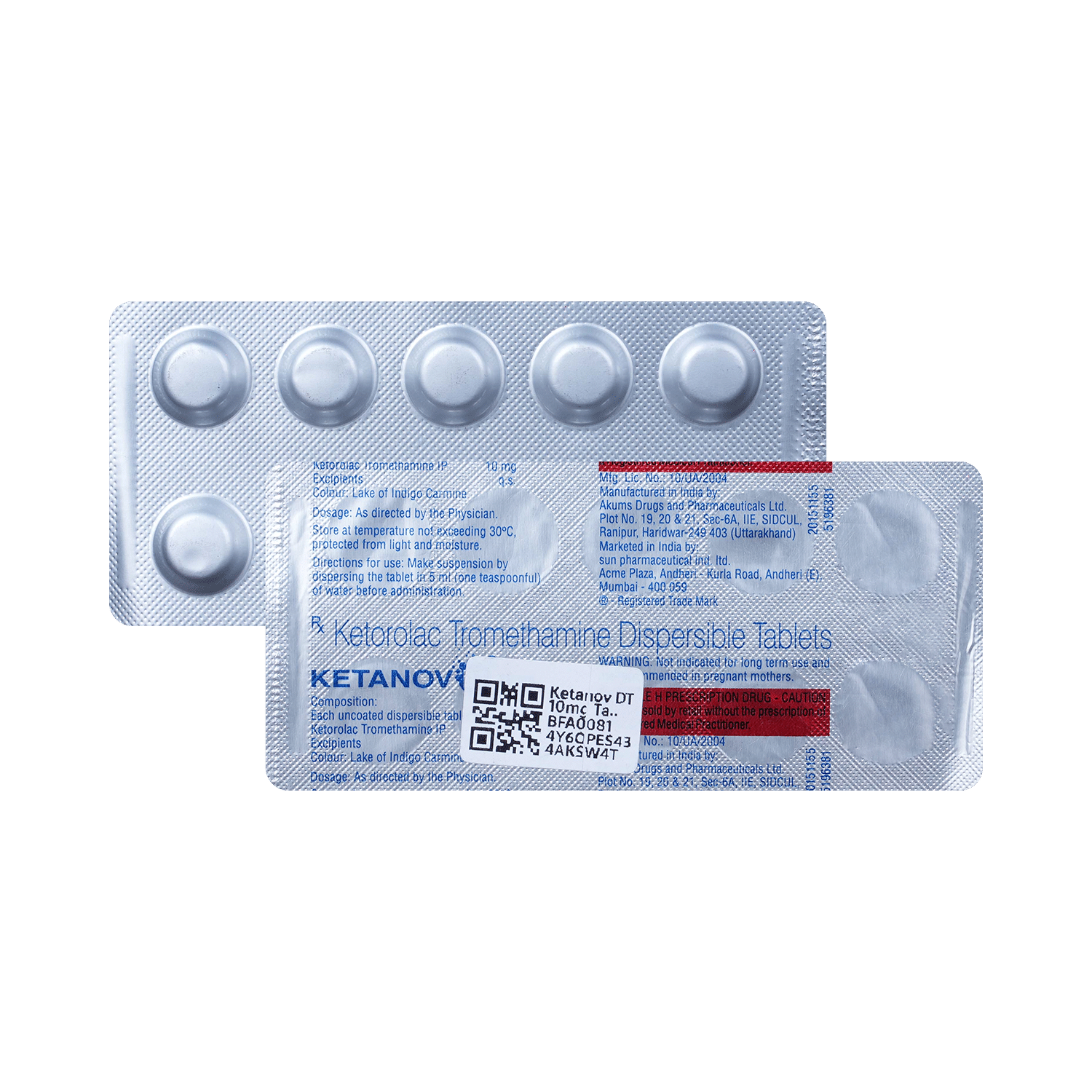 Ketanov DT 10mg Tablet