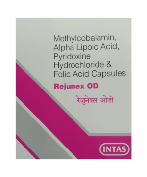 Rejunex OD Capsule with Mecobalamin ALA Pyridoxal Hydrochloride & Folic Acid