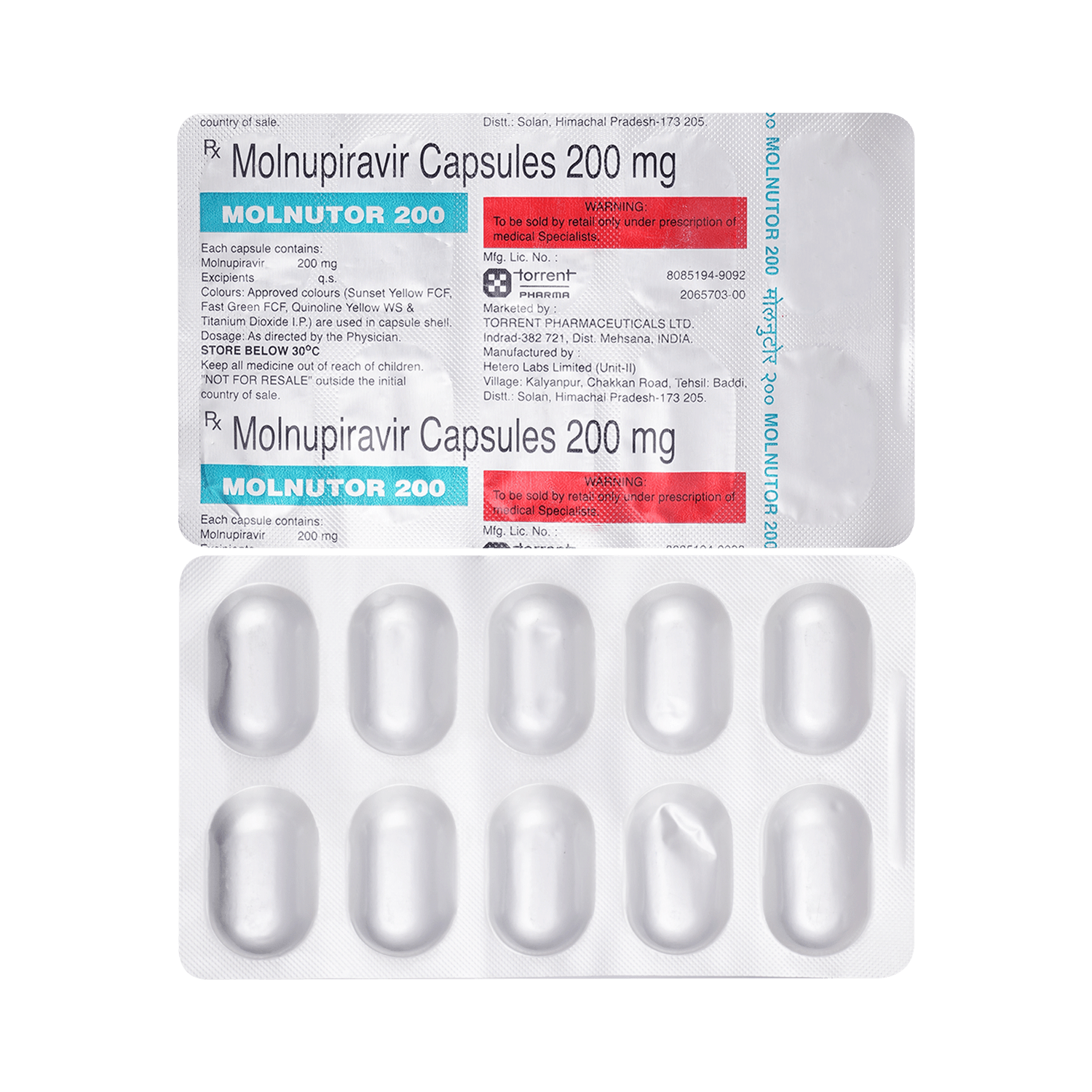 Molnutor 200mg Capsule