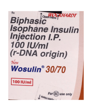 New Wosulin 30/70 100IU/ml Injection 3ml