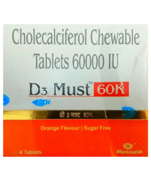 D3 Must 60K Tablet Orange Sugar Free