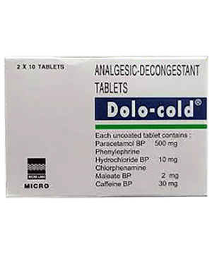 Dolo Cold 500mg/30mg/10mg Tablet