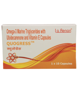 Quogress Soft Gelatin Capsule With CoQ10 Vitamin E & Omega-3 Fatty Aids