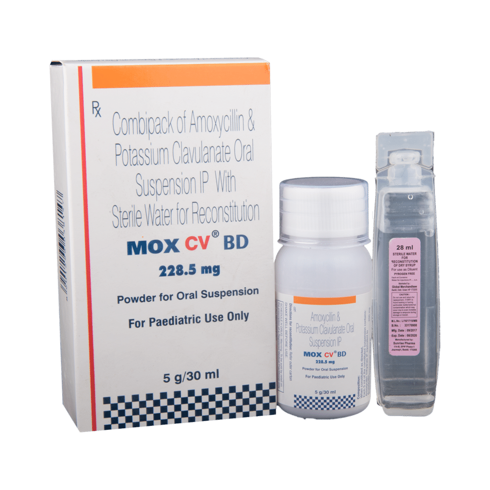 Mox CV BD 228.5mg Powder for Oral Suspension