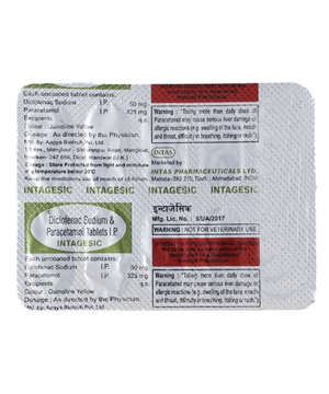 Intagesic 50 mg/325 mg Tablet