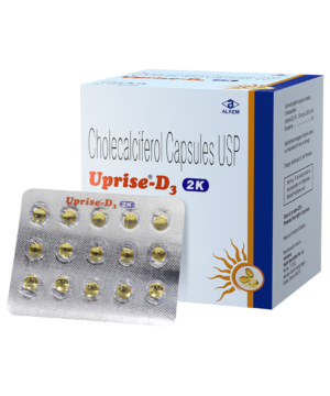 Uprise-D3 Cholecalciferol 2K Soft Gelatin Capsule | For Bone & Joint Health