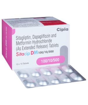 Sitacip DM 10mg/500mg/100mg Tablet