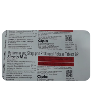 Sitacip M 50mg/500mg Tablet PR