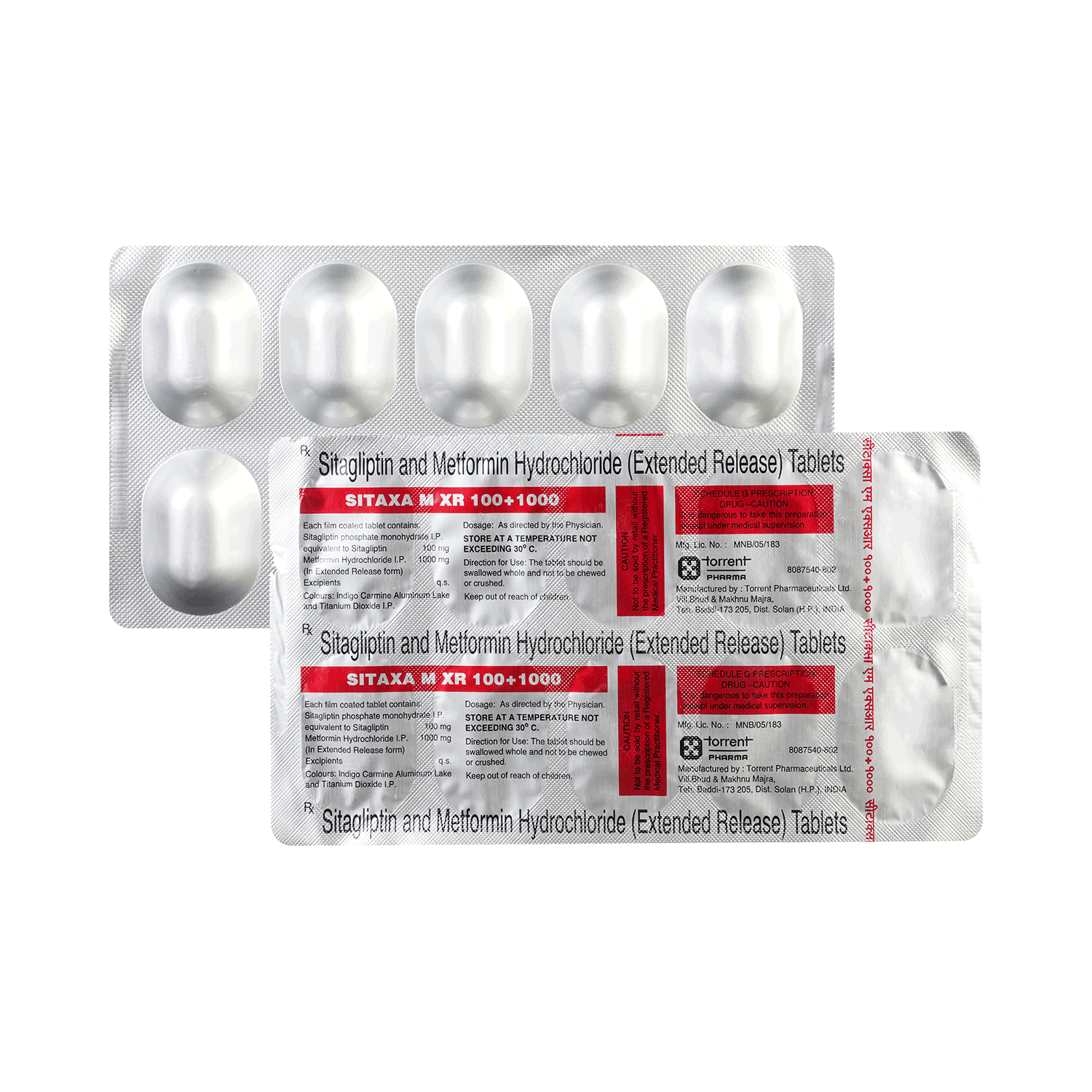 Sitaxa M XR 100+1000 Tablet