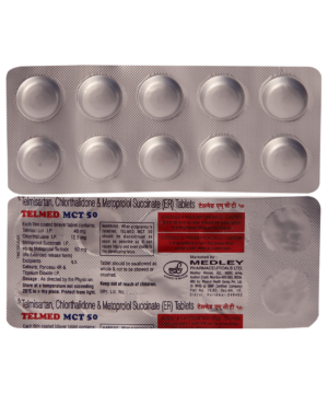Telmed Mct 12.5mg/50mg/40mg Tablet