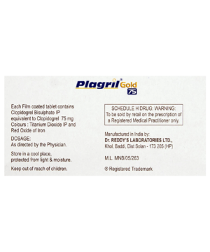 Plagril Gold 75 Tablet
