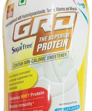 GRD Whey Protein with Fibres | Sugar Free | Flavour Powder Vanilla