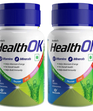 Health OK Multivitamin For Men with Vitamins Minerals Ginseng Taurine & Zinc | For Energy & Immunity (30 Each)
