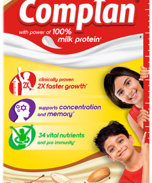 Complan Nutrition Drink Powder for Children | Nutrition Drink for Kids with Protein & 34 Vital Nutrients | Kesar Badam
