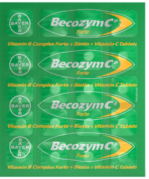 Becozym C Forte Tablet with Biotin Vitamin C & B Complex