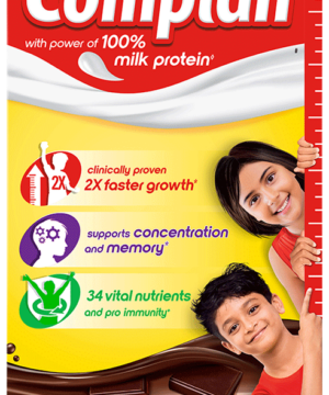 Complan Nutrition Drink Powder for Children | Nutrition Drink for Kids with Protein & 34 Vital Nutrients | Royale Chocolate