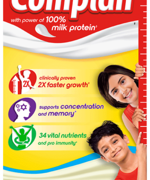 Complan Nutrition Drink Powder for Children | Nutrition Drink for Kids with Protein & 34 Vital Nutrients | Creamy Classic