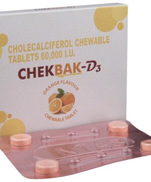 Chekbak-D3 60000 IU Chewable Tablet Orange