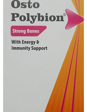 Osto-Polybion Oral Suspension with Calcium & Vitamins for Energy, Immunity & Bones | Flavour Strawberry