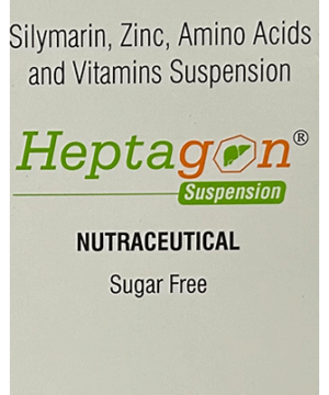 Heptagon Oral Suspension with Silymarin Zinc Amino Acids & Vitamins | Sugar Free