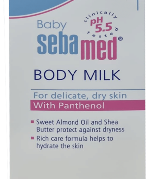 Sebamed Baby Body Milk Lotion|pH 5.5|Ideal for Dry skin|Daily Moisturisation