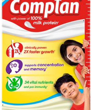 Complan Nutrition Drink Powder for Children | Nutrition Drink for Kids with Protein & 34 Vital Nutrients | Creamy Classic