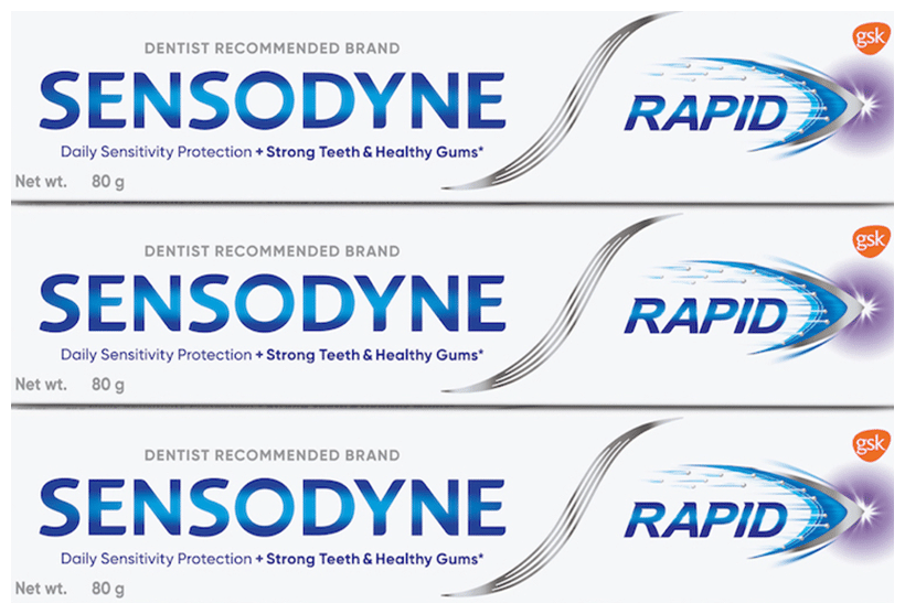 Sensodyne Rapid Toothpaste (80gm Each)