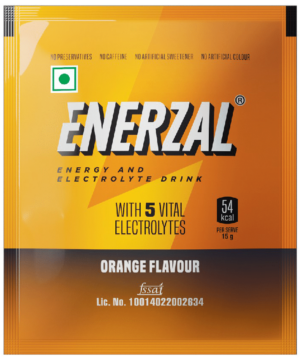Enerzal Enerzal Energy & Electrolyte Drink with 5 Vital Electrolytes | For Stomach Care | Flavour Powder Orange