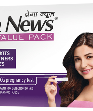 Prega News Value Pack of 2 Pair of Gloves 2 Urine Container & 2 Prega News Kit