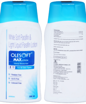 Olesoft Max Intense Moisturiser Lotion with Soft Paraffin & Light Liquid Paraffin | Paraben SLES & Colourant-Free | Derma Care | For All Skin Types