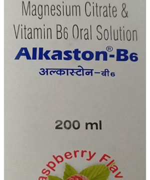 Alkaston B-6 Oral Solution with Potassium Magnesium & Vitamin B6 | Raspberry