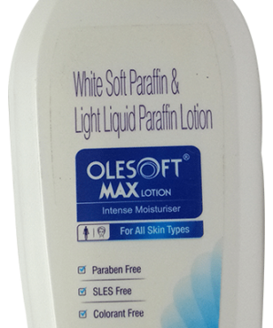 Olesoft Max Intense Moisturiser Lotion with Soft Paraffin & Light Liquid Paraffin | Paraben SLES & Colourant-Free | Derma Care | For All Skin Types