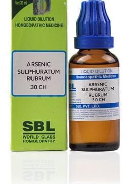 SBL Arsenic Sulphuratum Rubrum Dilution 30 CH