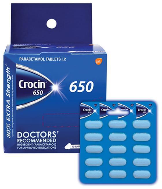 Crocin 650mg Tablet Pack of 4