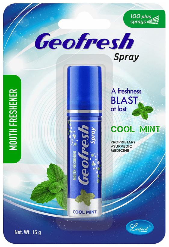 Leeford Geofresh Ayurvedic Mouth Freshner Spray Mint