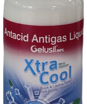 Gelusil Mps Xtracool Antacid & Antigas White Liquid | For Acidity Heartburn & Gas Relief | Sugar-Free | Flavour Mint