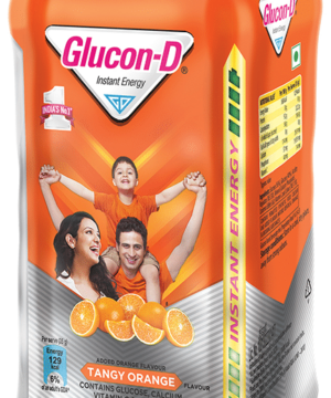 Glucon-D with Glucose Calcium Vitamin C & Sucrose | Nutrition Booster Tangy Orange