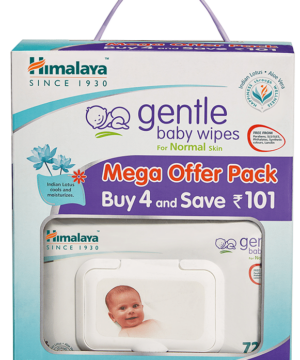 Himalaya Gentle Baby Wipes (72 Each) Mega Offer Pack with Lid