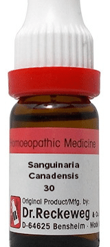 Dr. Reckeweg  Sanguinaria Canadensis Dilution 30 CH