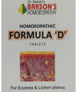 Bakson's Homeopathy Homoeopathic Formula 'D' Tablet