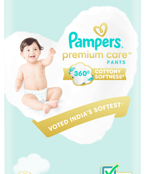 Pampers Premium Care Pants with Aloe Vera & Cotton-Like Softness | Size Large