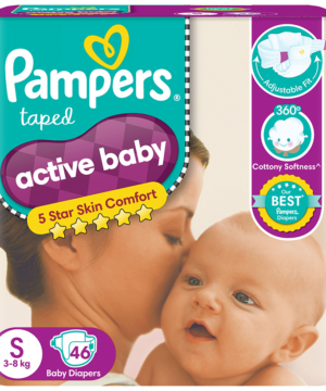 Pampers Active Baby with Comfortable Fit | Size Diaper Small