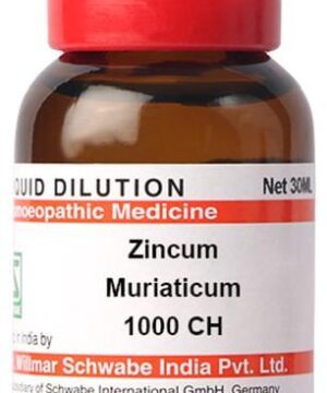 Dr Willmar Schwabe India Zincum Muriaticum Dilution 1000 CH