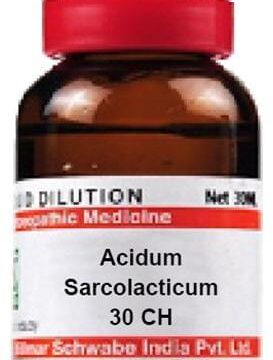 Dr Willmar Schwabe India Acidum Sarcolacticum Dilution 30 CH