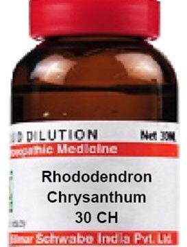 Dr Willmar Schwabe India Rhododendron Chrysanthum Dilution 30 CH