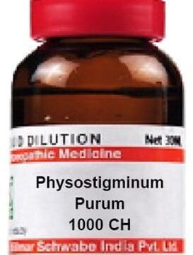 Dr Willmar Schwabe India Physostigminum Purum Dilution 1000 CH