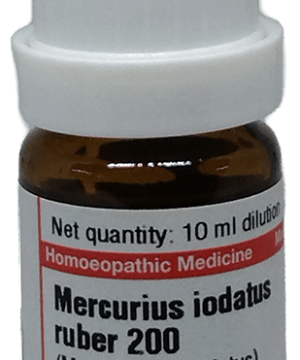 Dr Willmar Schwabe Germany Mercurius Iodatus Ruber (Mercurius Bijodatus) Dilution 200